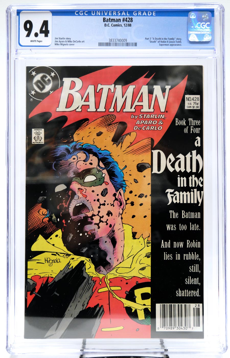 Batman #428 Cover D Regular Cover CGC 9.4