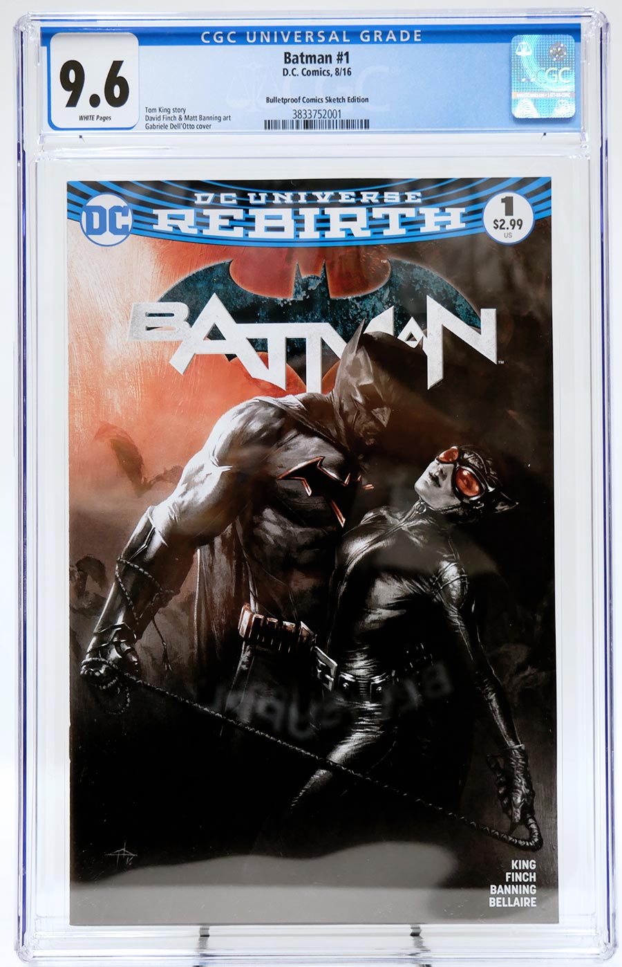 Batman Vol 3 #1 Cover V Gabriele Dell Otto Variant CGC 9.6