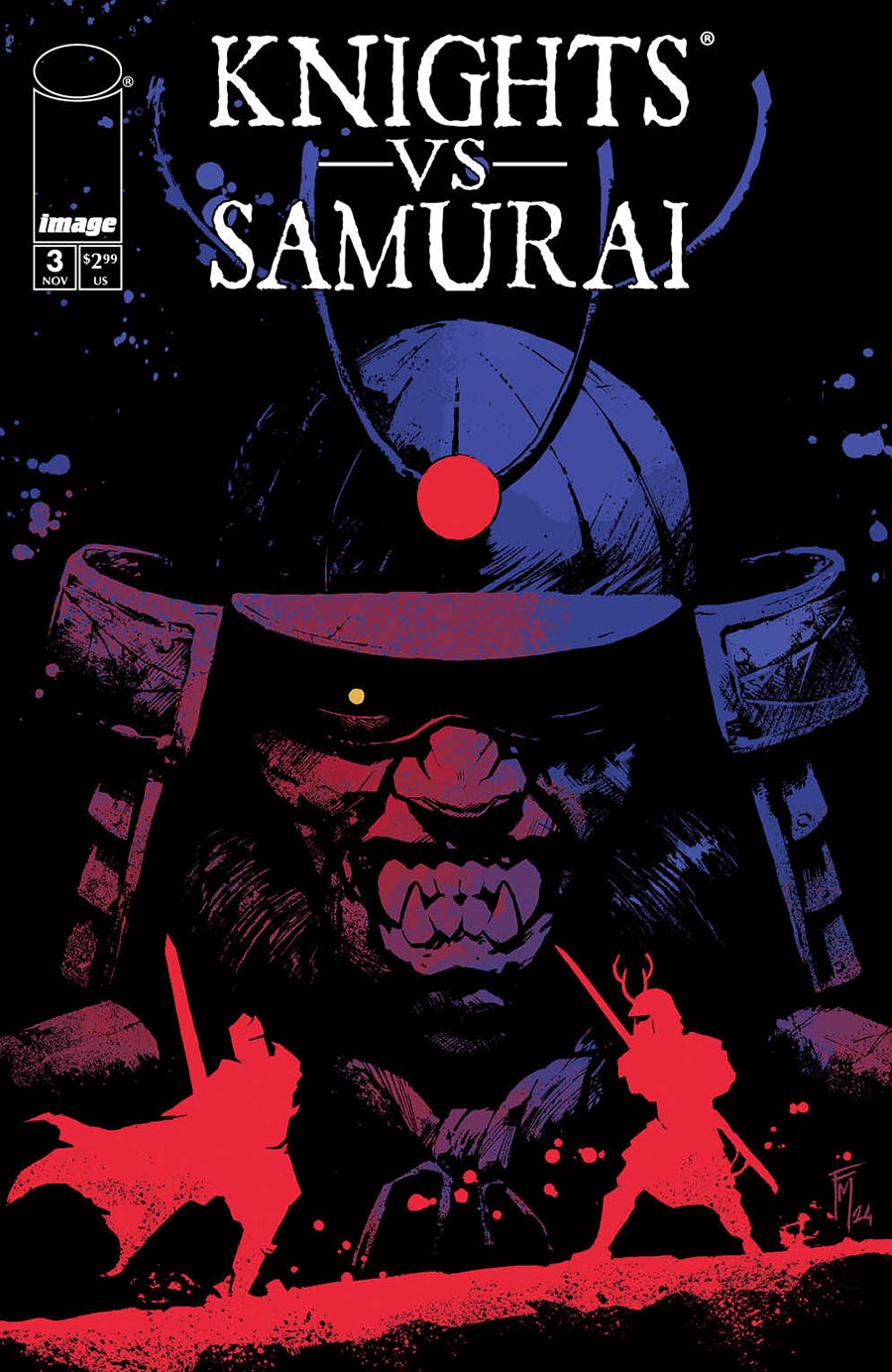 Knights vs Samurai #3 Cover B Variant Fede Mele Cover