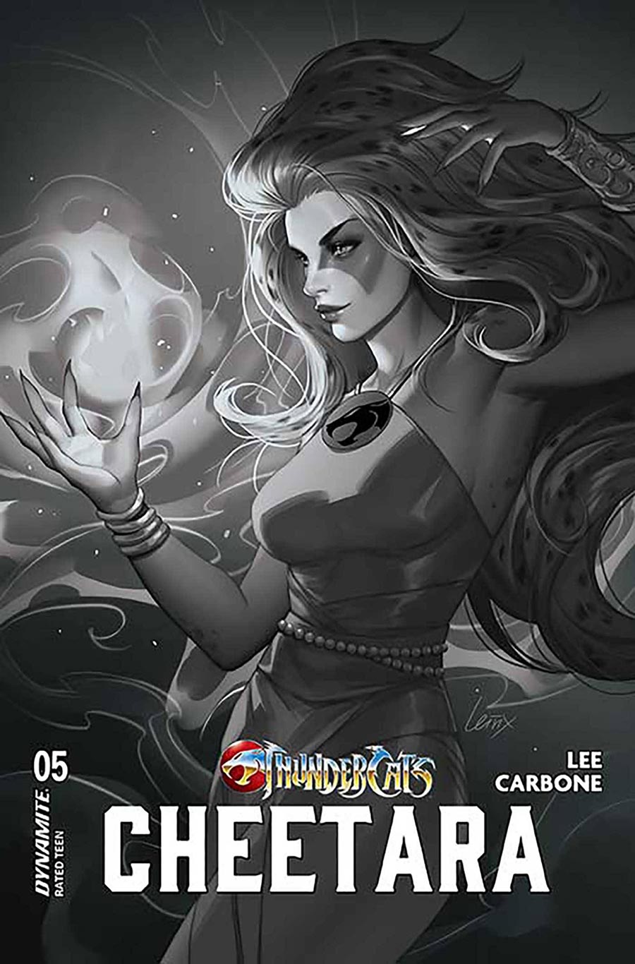 Thundercats Cheetara #5 Cover N Incentive Lesley Leirix Li Black & White Cover