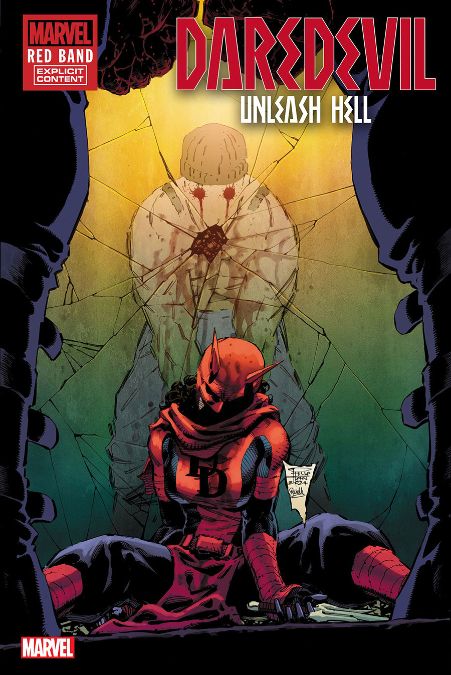 Daredevil Unleash Hell Red Band #1 Cover E Variant Philip Tan Cover With Polybag