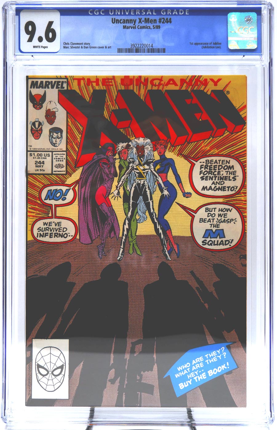 Uncanny X-Men #244 Cover D CGC 9.6