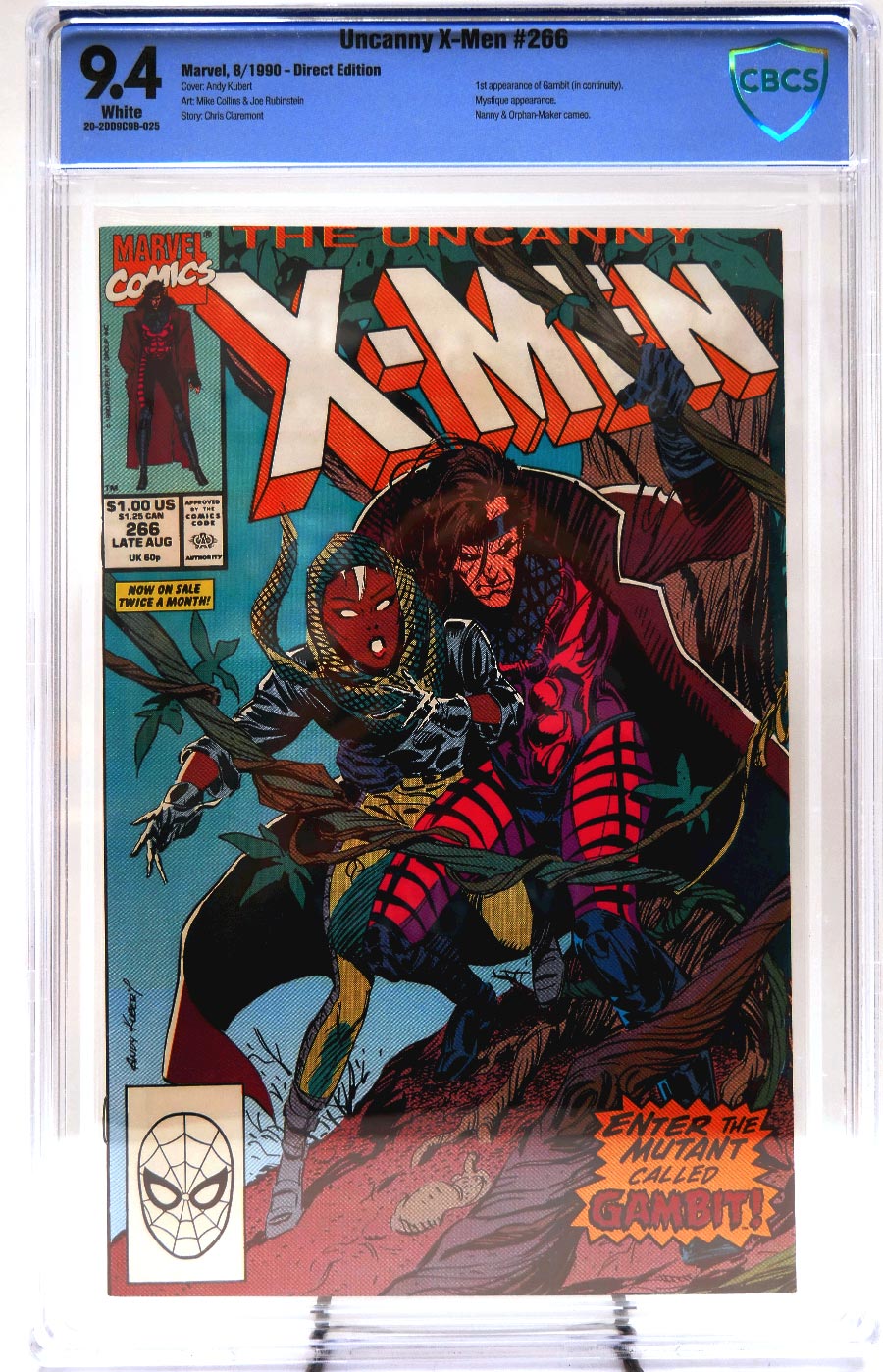 Uncanny X-Men #266 Cover J CBCS 9.4