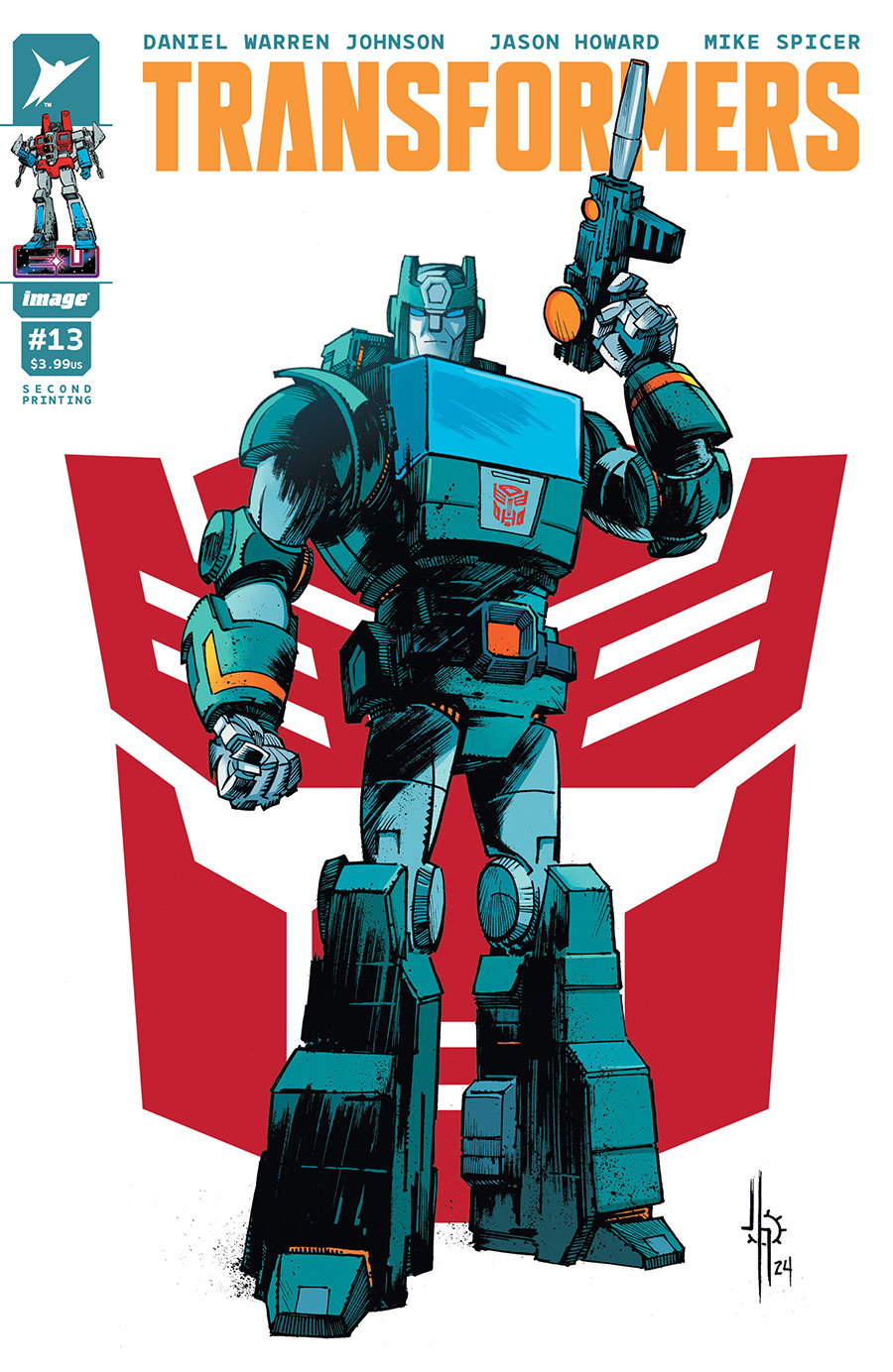 Transformers Vol 5 #13 Cover J 2nd Ptg B Jason Howard Autobot Variant Cover