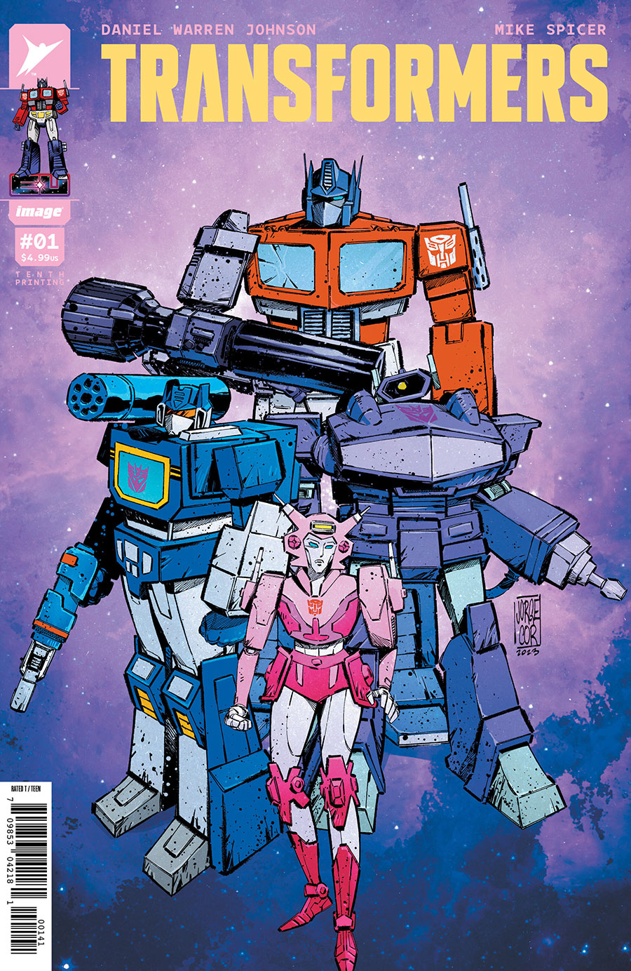 Transformers Vol 5 #1 Cover Z-B 10th Ptg D Jorge Corona & Mike Spicer Variant Cover