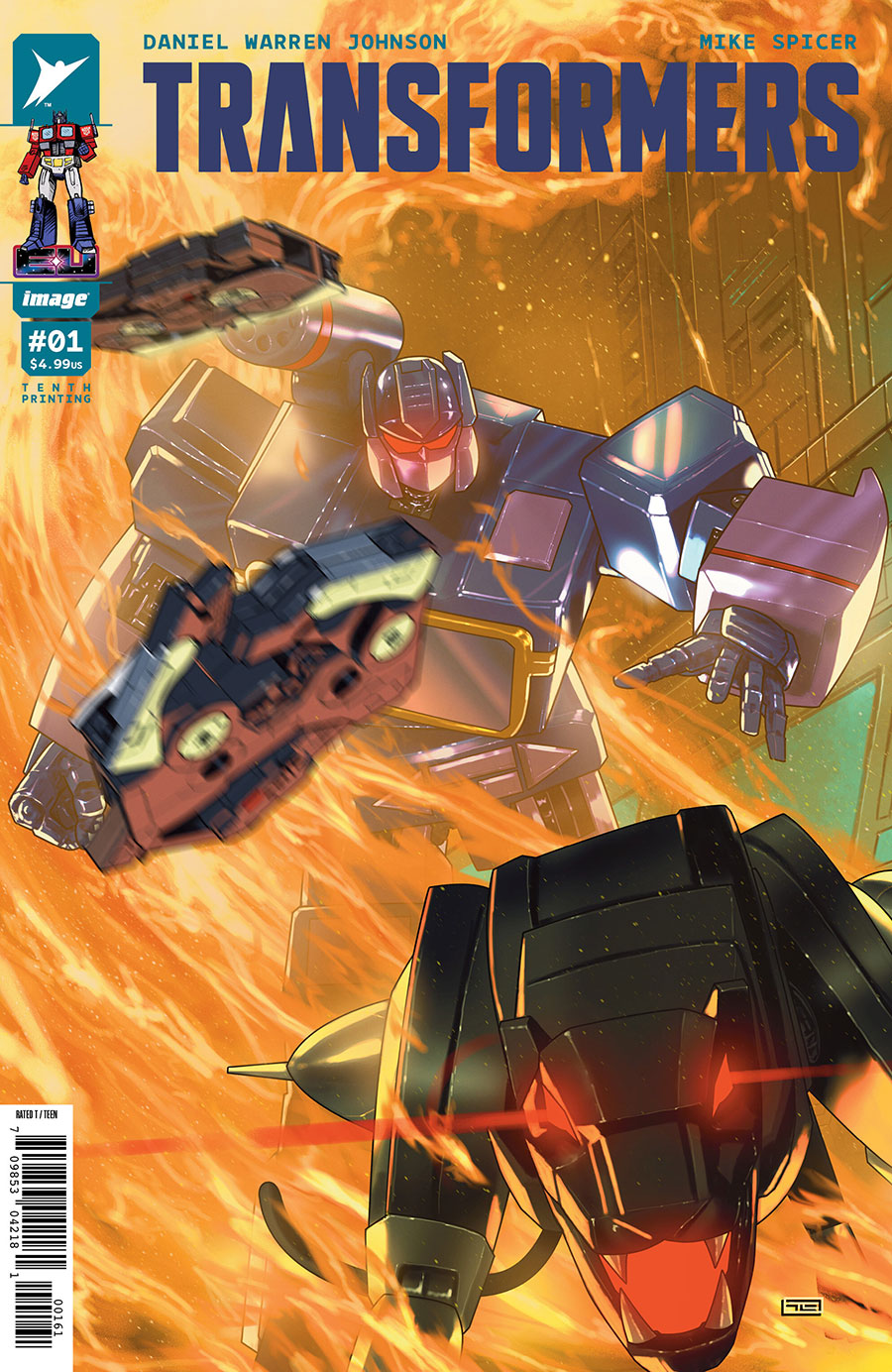 Transformers Vol 5 #1 Cover Z-D 10th Ptg F Taurin Clarke Variant Cover