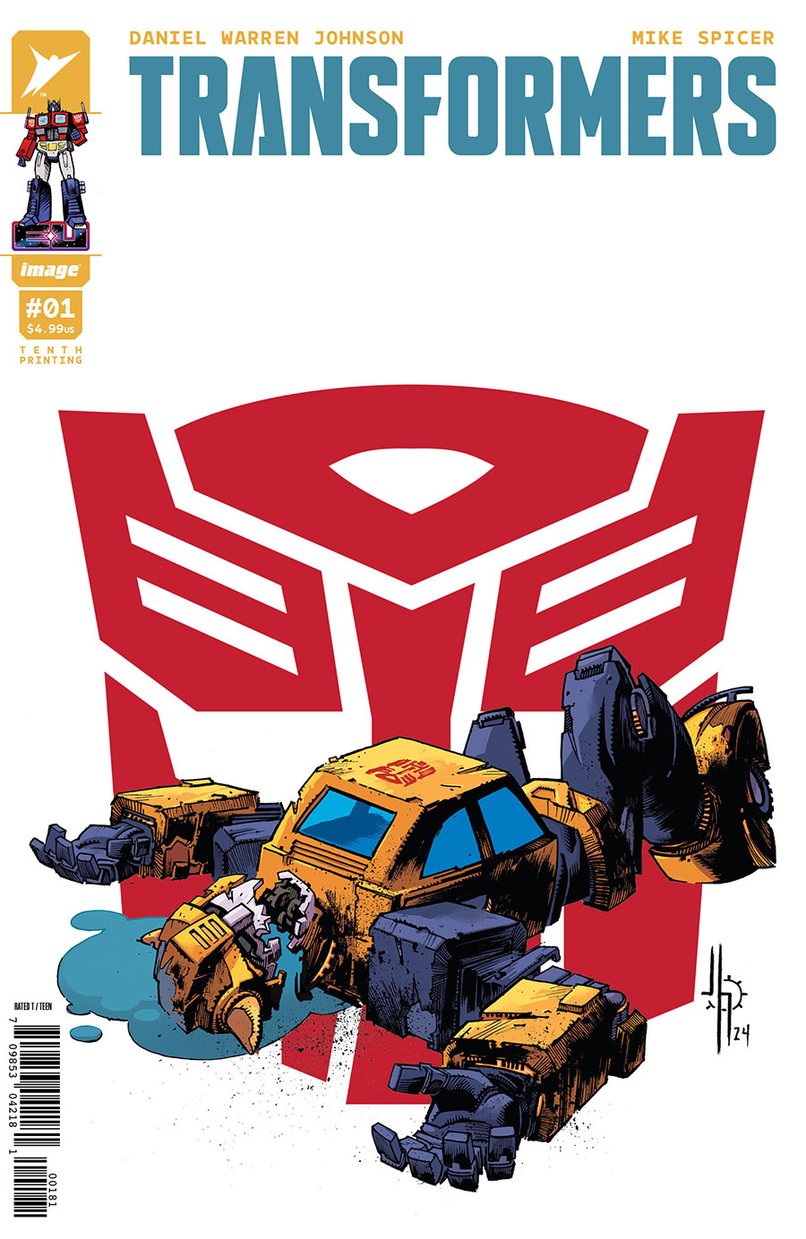 Transformers Vol 5 #1 Cover Z-F 10th Ptg H Jason Howard Variant Cover