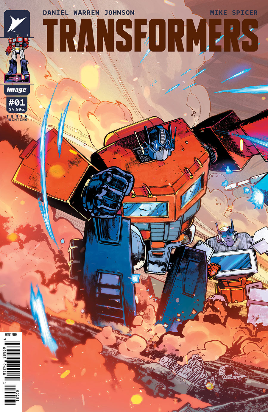 Transformers Vol 5 #1 Cover Z-G 10th Ptg I Andrei Bressan & Adriano Lucas Connecting Optimus Prime Variant Cover