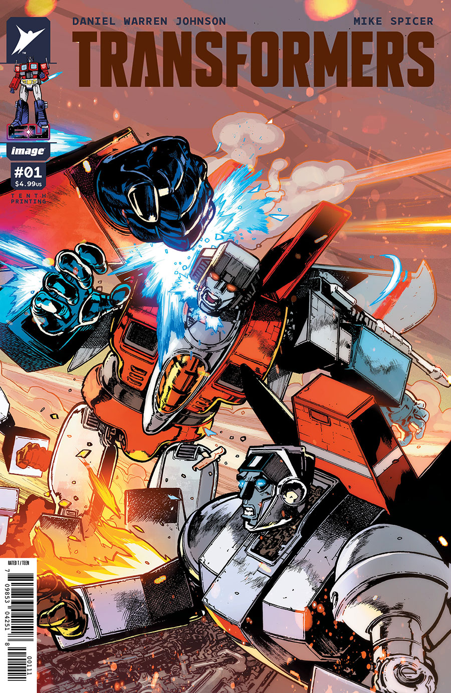 Transformers Vol 5 #1 Cover Z-H 10th Ptg J Andrei Bressan & Adriano Lucas Connecting Starscream Variant Cover