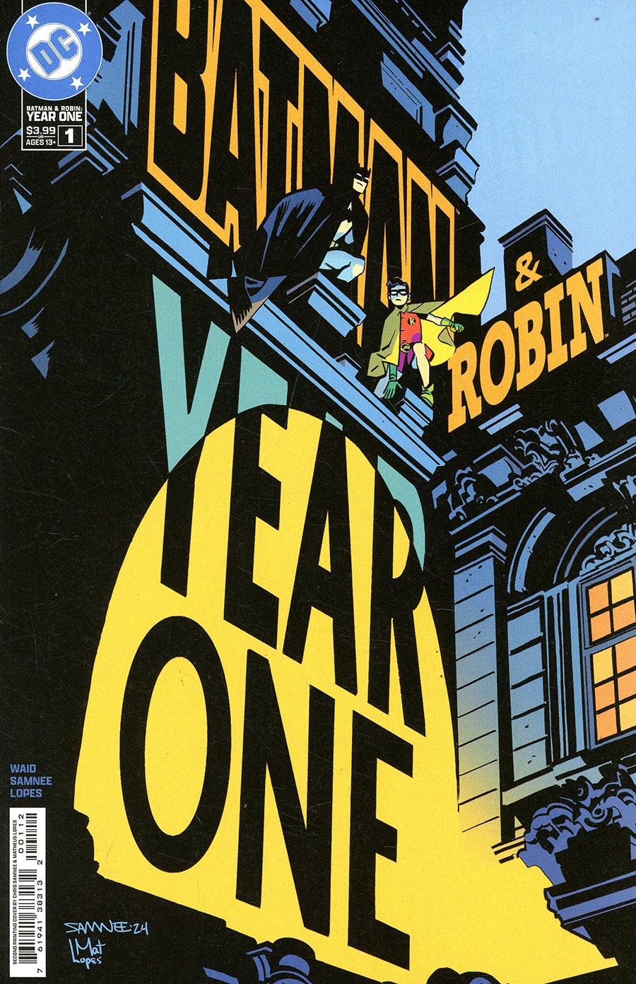 Batman And Robin Year One #1 Cover F 2nd Printing Chris Samnee Variant Cover