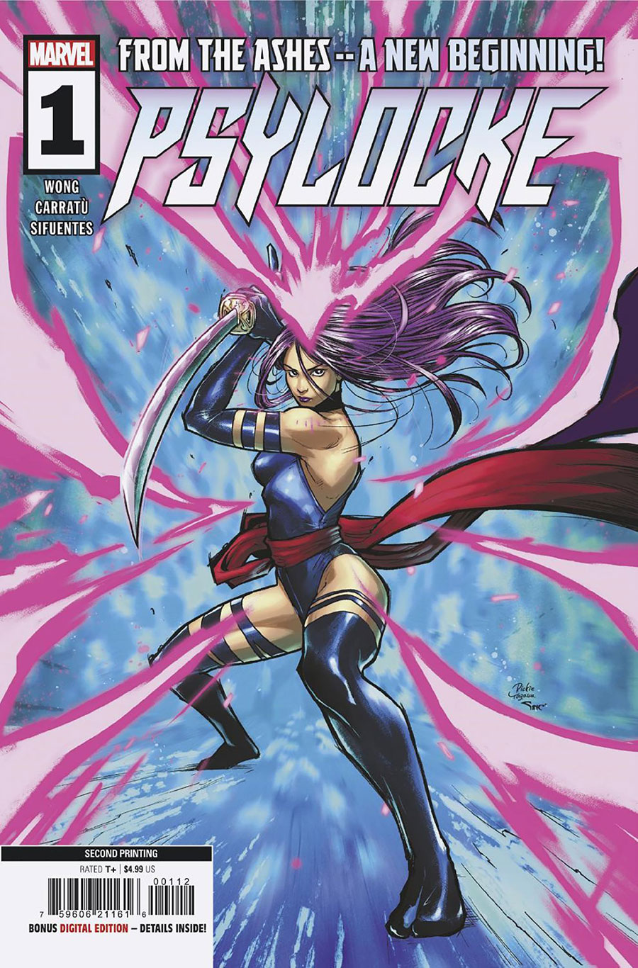 Psylocke Vol 2 #1 Cover J 2nd Ptg Rickie Yagawa Variant Cover