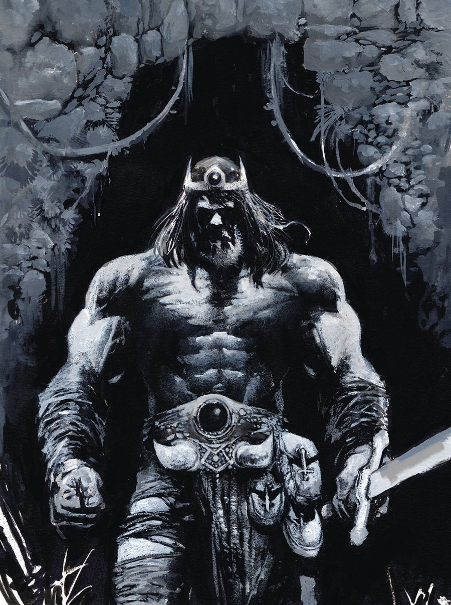 Savage Sword Of Conan Vol 2 #6 Cover C Variant Jason Shawn Alexander Black & White Virgin Cover