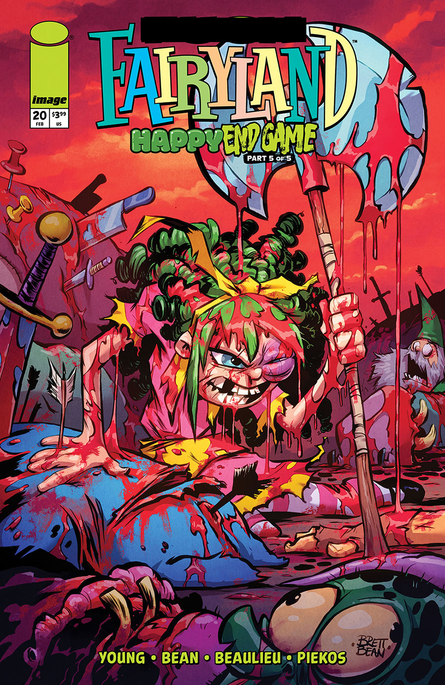 I Hate Fairyland Vol 2 #20 Cover B Variant Brett Bean F**k (Uncensored) Fairyland Cover