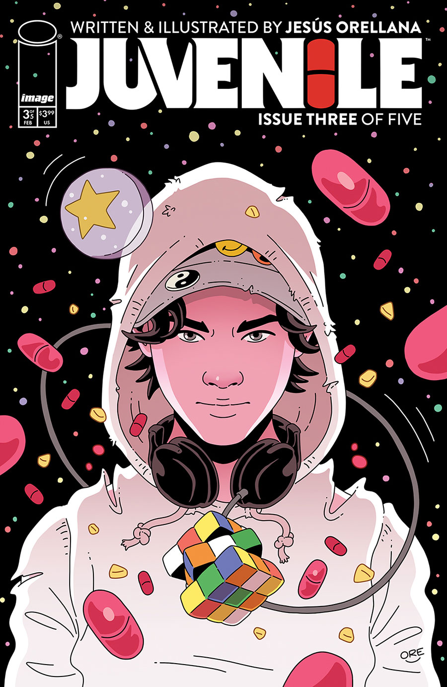 Juvenile #3 Cover B Variant Jesus Orellana Rubiks Cube Cover