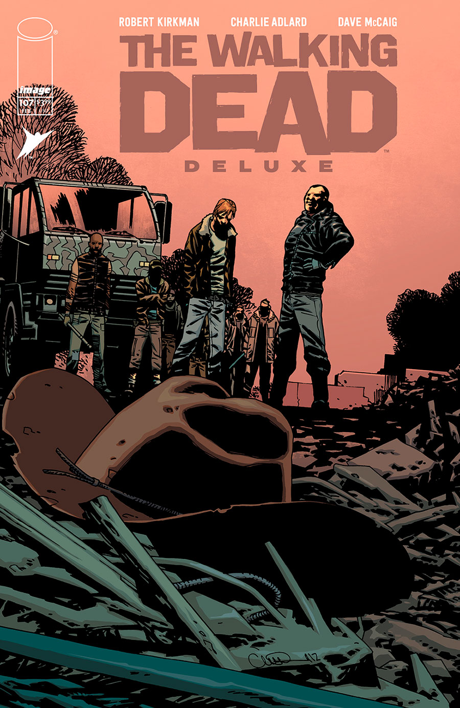 Walking Dead Deluxe #107 Cover B Variant Charlie Adlard & Dave McCaig Cover