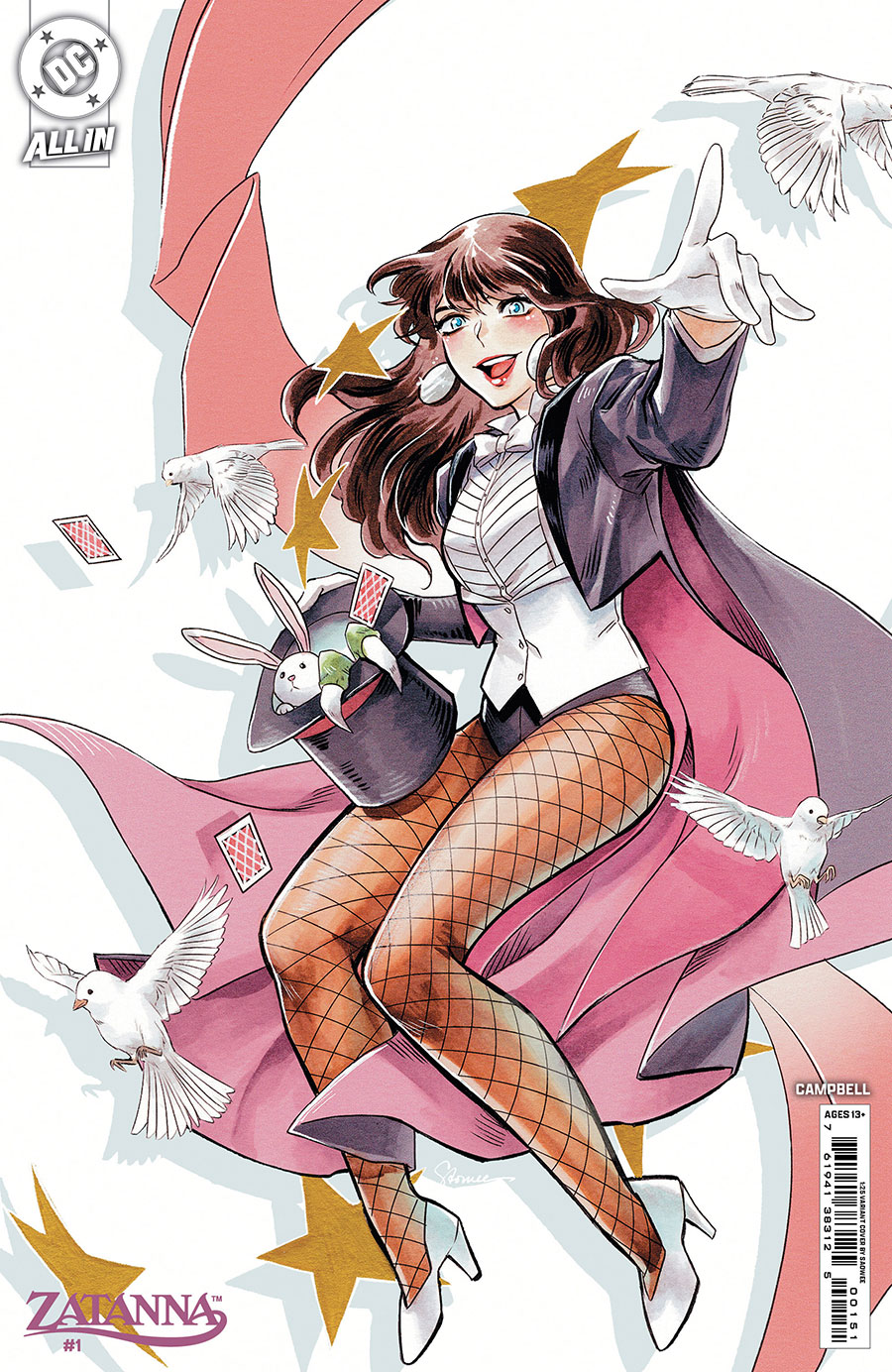 Zatanna Vol 3 #1 Cover I Incentive Saowee Card Stock Variant Cover (DC All In)