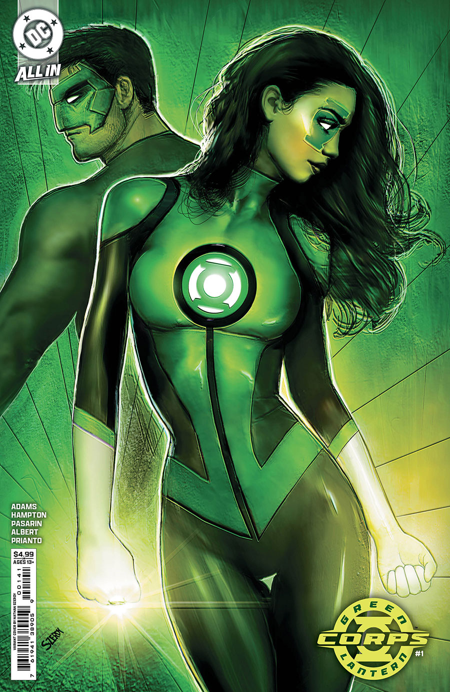 Green Lantern Corps Vol 4 #1 Cover D Variant Nathan Szerdy Card Stock Cover (DC All In)