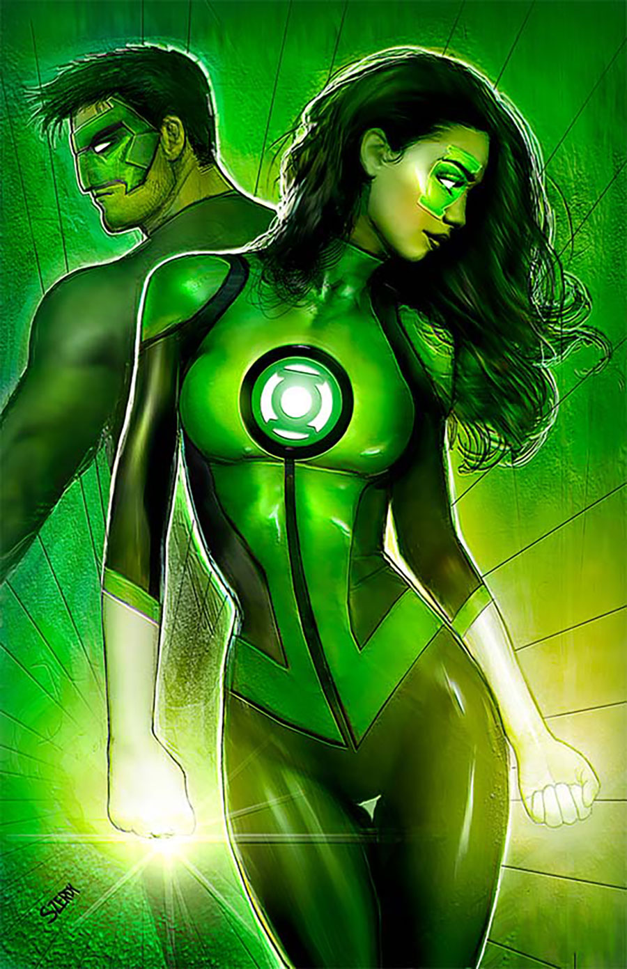 Green Lantern Corps Vol 4 #1 Cover F Variant Nathan Szerdy Foil Cover (DC All In)