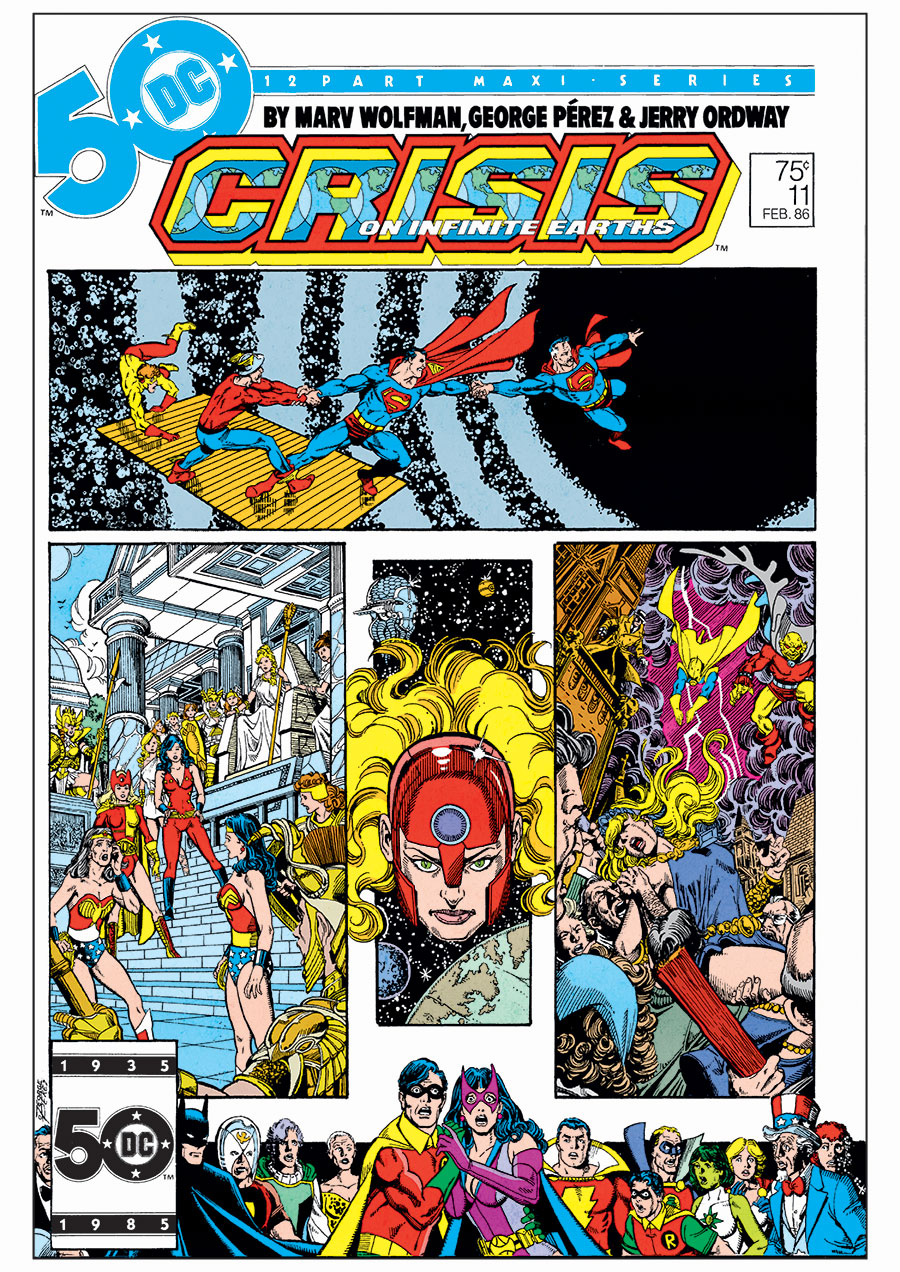 Crisis On Infinite Earths #11 Facsimile Edition Cover A Regular George Perez Cover