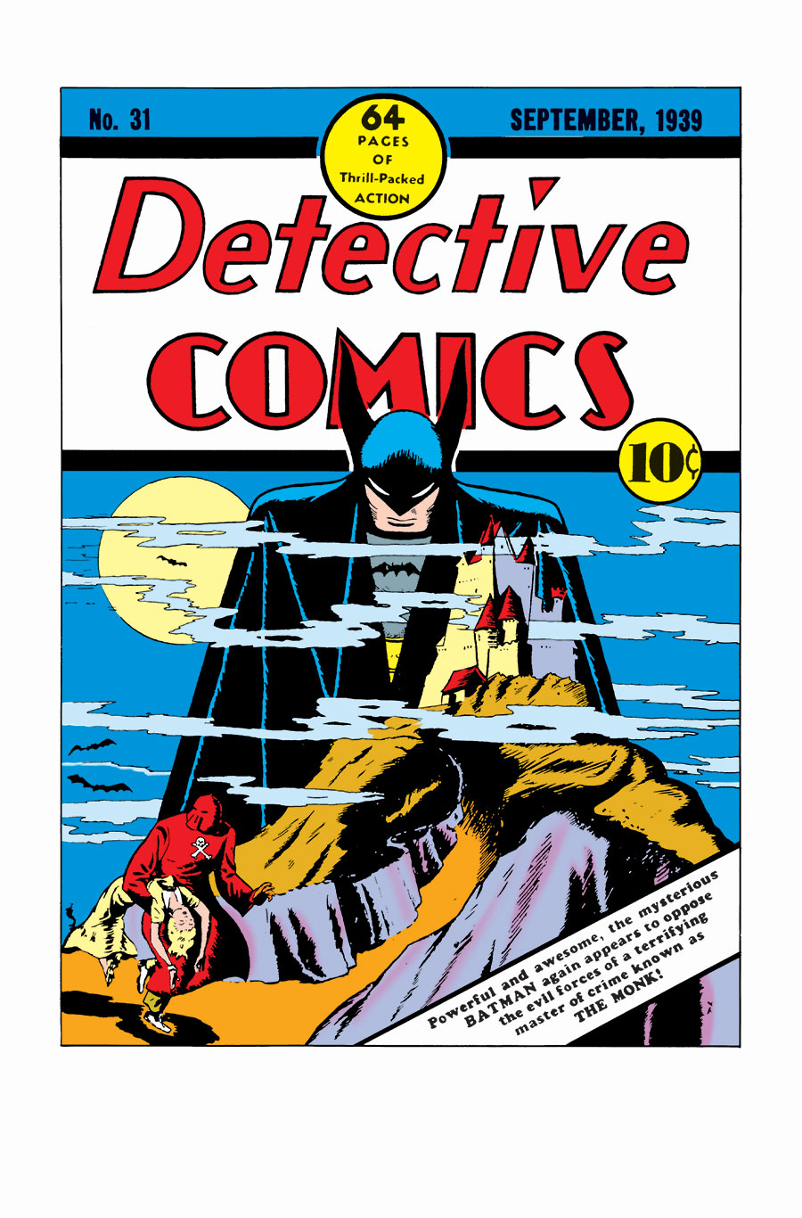 Detective Comics #31 Facsimile Edition Cover A Regular Bob Kane Cover