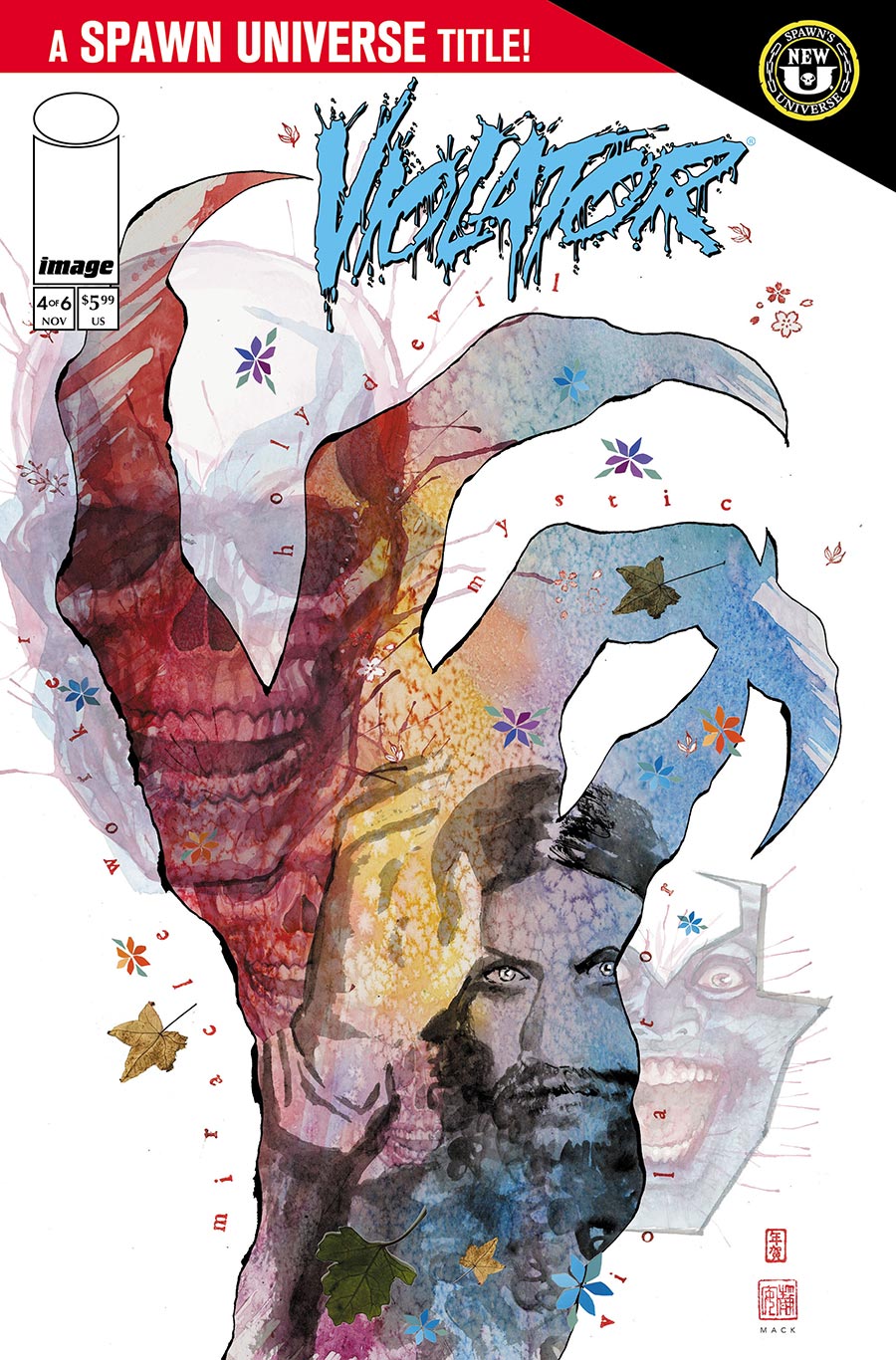 Spawn Violator Origin #4 Cover B Variant David Mack Cover