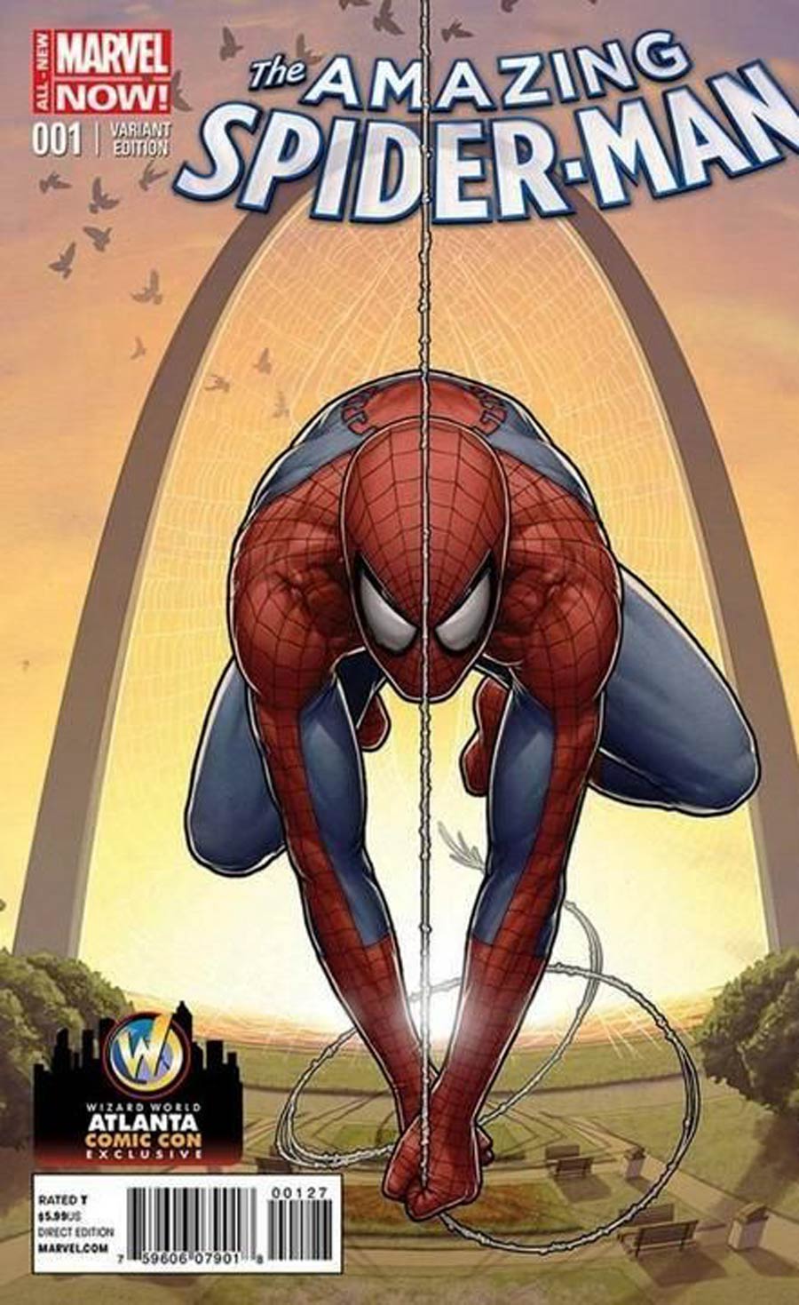 Amazing Spider-Man vol 3 #1 Cover Z-Q Wizard World Atlanta Variant Cover