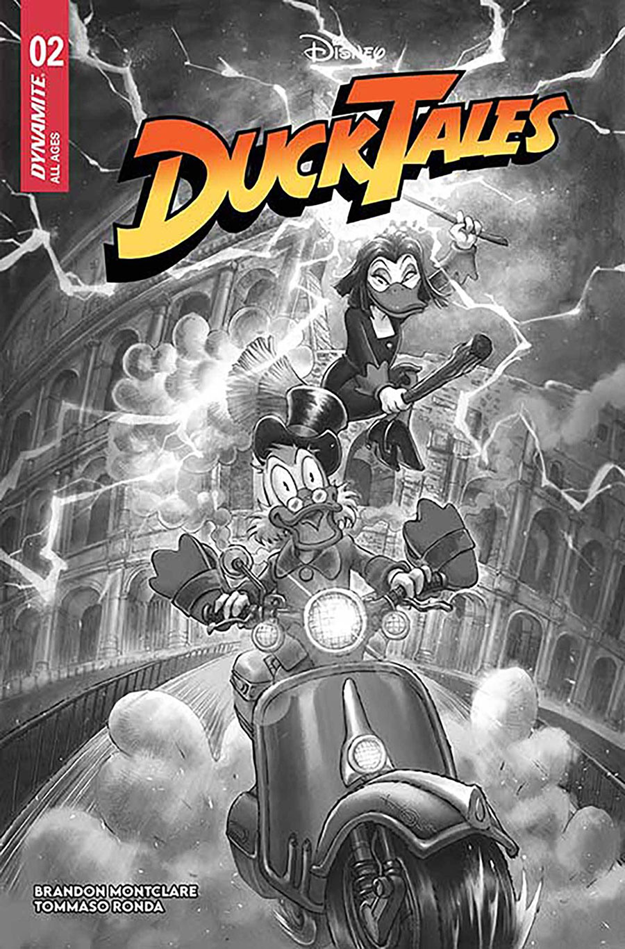 Ducktales Vol 5 #2 Cover R Incentive Alan Quah Black & White Cover