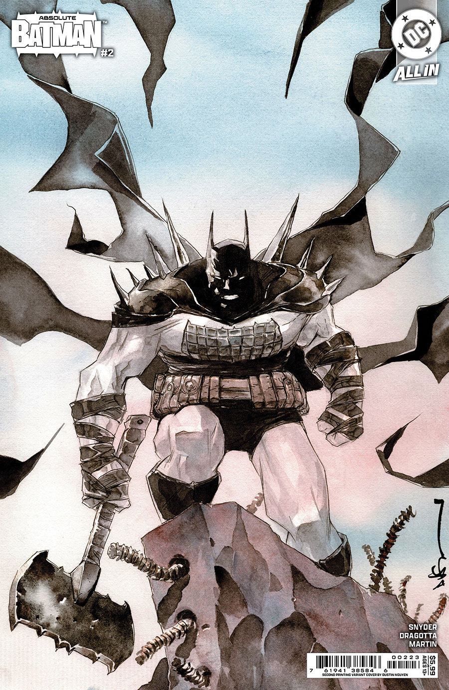 Absolute Batman #2 Cover J 2nd Ptg B Dustin Nguyen Card Stock Variant Cover (DC All In)(Limit 1 Per Customer)