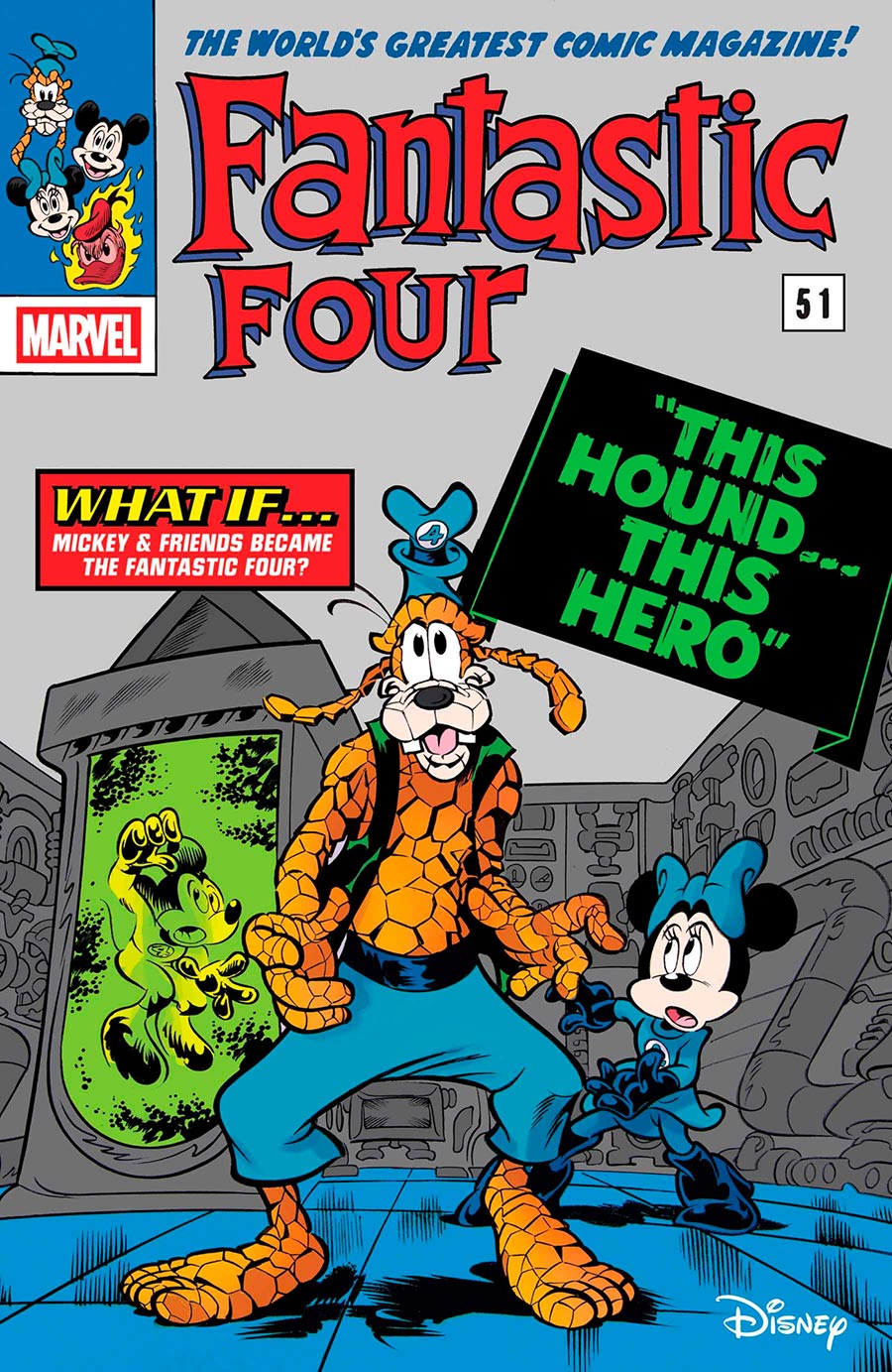 Fantastic Four Vol 7 #29 Cover B Variant Paolo Mottura Disney What If Fantastic Four Homage Cover (One World Under Doom Tie-In)