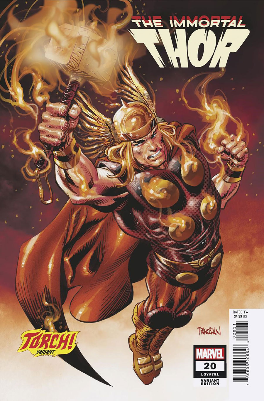 Immortal Thor #20 Cover C Variant Dan Panosian Torch Cover