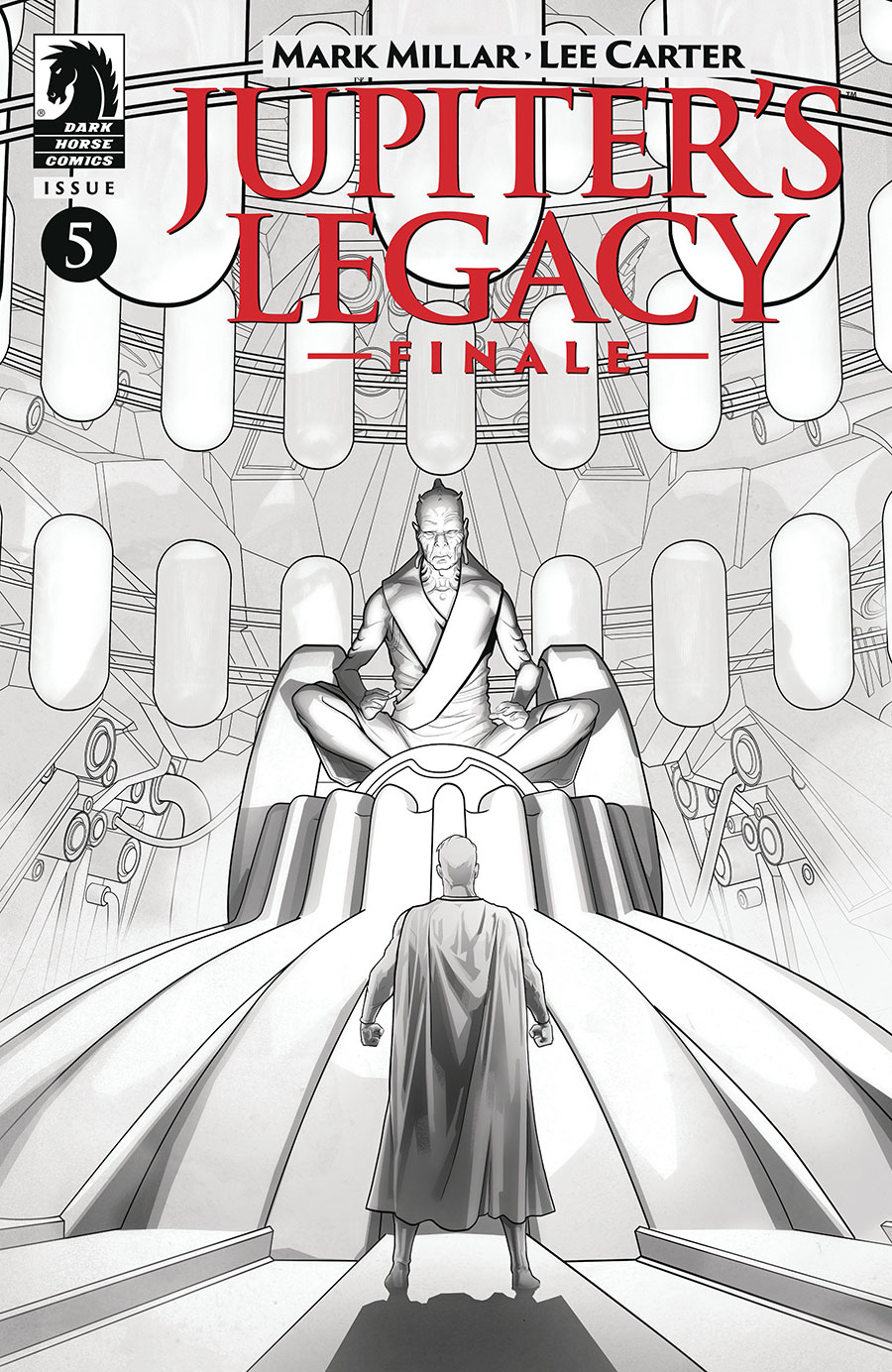 Jupiters Legacy Finale #5 Cover B Variant Lee Carter Black & White Cover