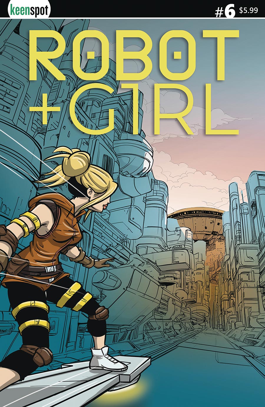 Robot + Girl #6 Cover A Regular Mike White Cover