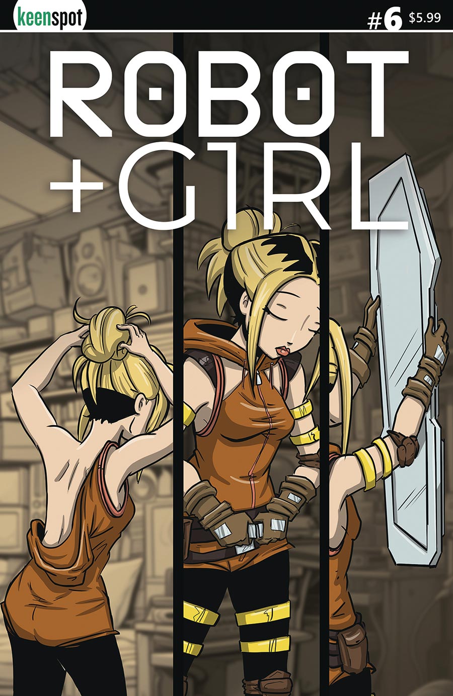 Robot + Girl #6 Cover B Variant Mike White Cover