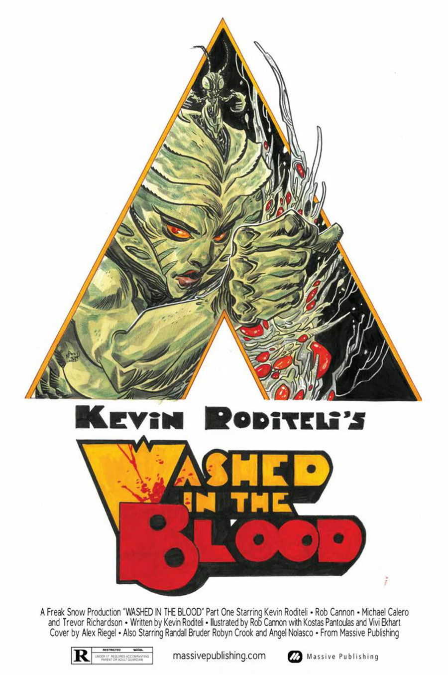 Washed In The Blood #1 Cover N Massive Select Exclusive Alex Riegel Homage Foil Variant Cover