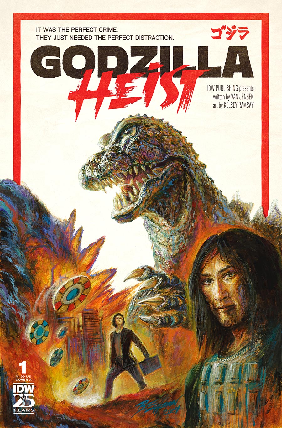 Godzilla Heist #1 Cover A Regular Bob Eggleton Cover