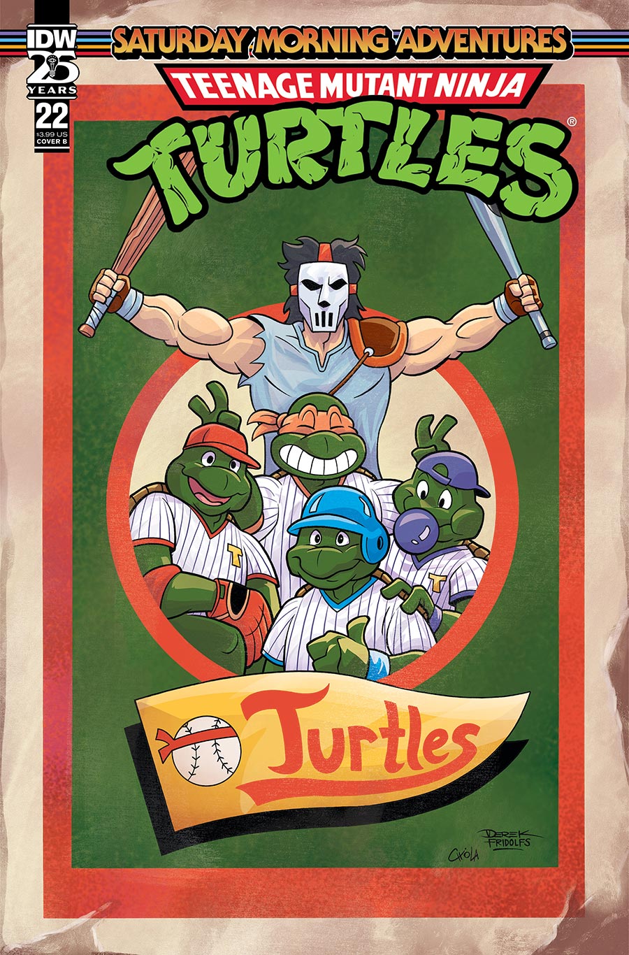 Teenage Mutant Ninja Turtles Saturday Morning Adventures Continued #22 Cover B Variant Derek Fridolfs Cover