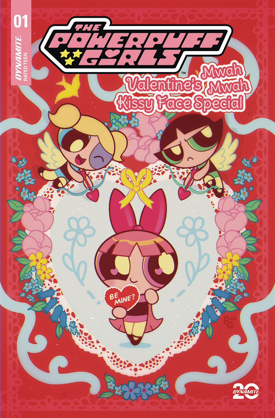 Powerpuff Girls Valentines Mwah Mwah Kissy Face Special #1 (One Shot) Cover A Regular Paulina Ganucheau Cover