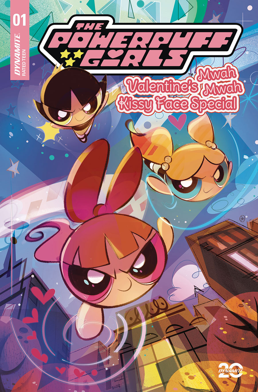 Powerpuff Girls Valentines Mwah Mwah Kissy Face Special #1 (One Shot) Cover B Variant Nicoletta Baldari Cover