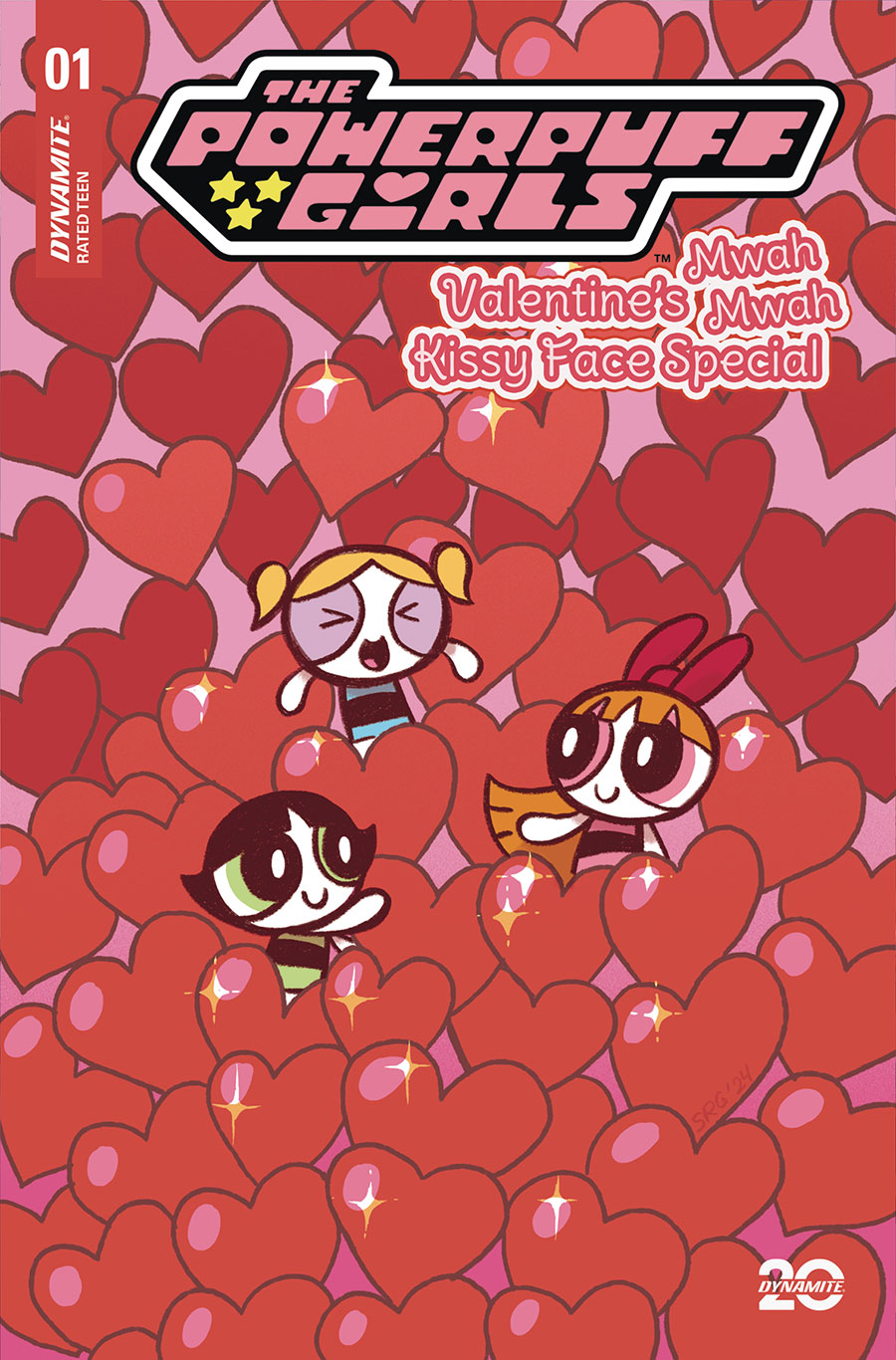 Powerpuff Girls Valentines Mwah Mwah Kissy Face Special #1 (One Shot) Cover C Variant Savanna Ganucheau Cover