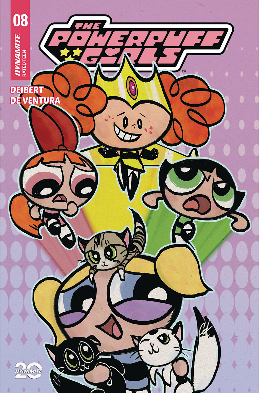 Powerpuff Girls Vol 4 #8 Cover C Variant Cat Staggs Cover