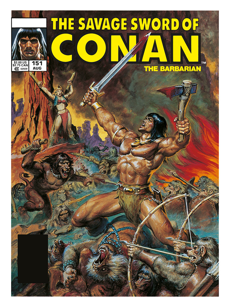 Savage Sword Of Conan The Original Comics Omnibus Vol 11 HC Book Market Earl Norem Cover