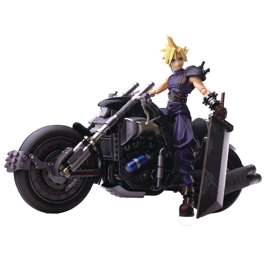 FFVII BRING ARTS CLOUD STRIFE & HARDY-DAYTONA AF SET (