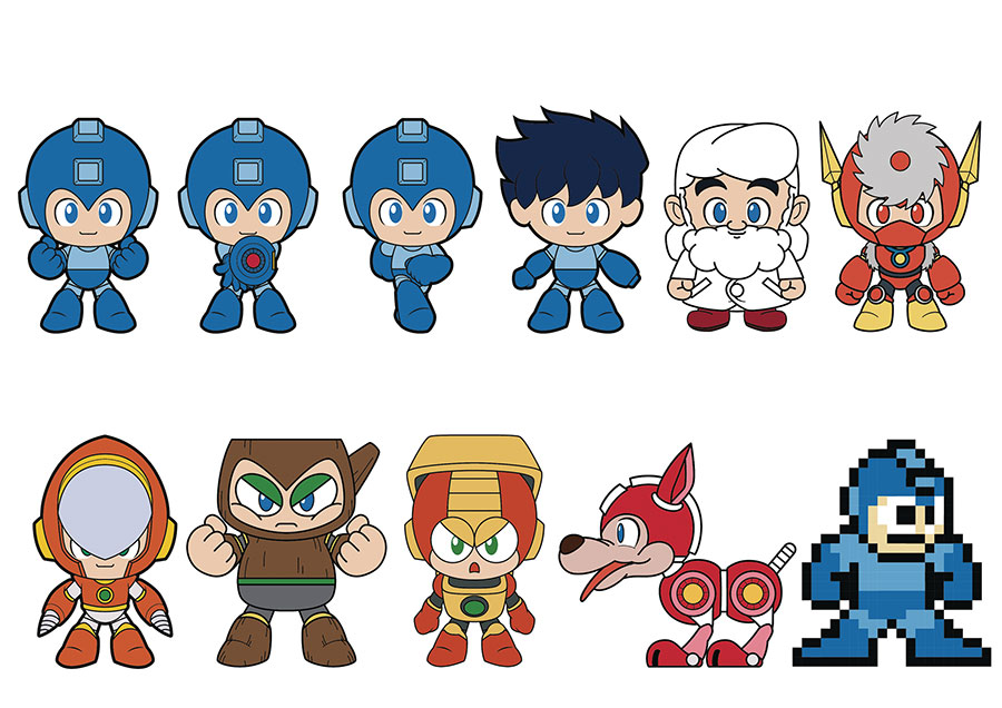 Mega Man 3D Foam Bag Clip Series 2 Blind Mystery Box 24-Piece Display