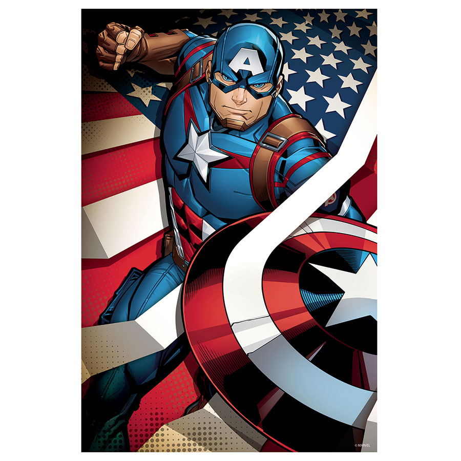 Marvel Captain America 300-Piece Collectible Tin Puzzle