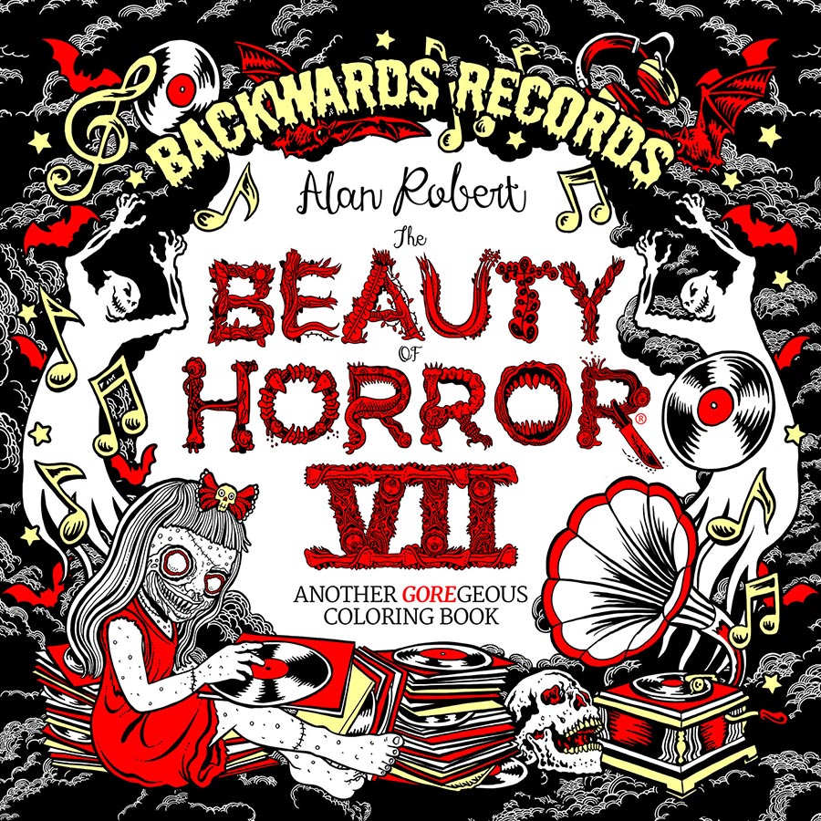 Beauty Of Horror VII Backwards Records Coloring Book TP