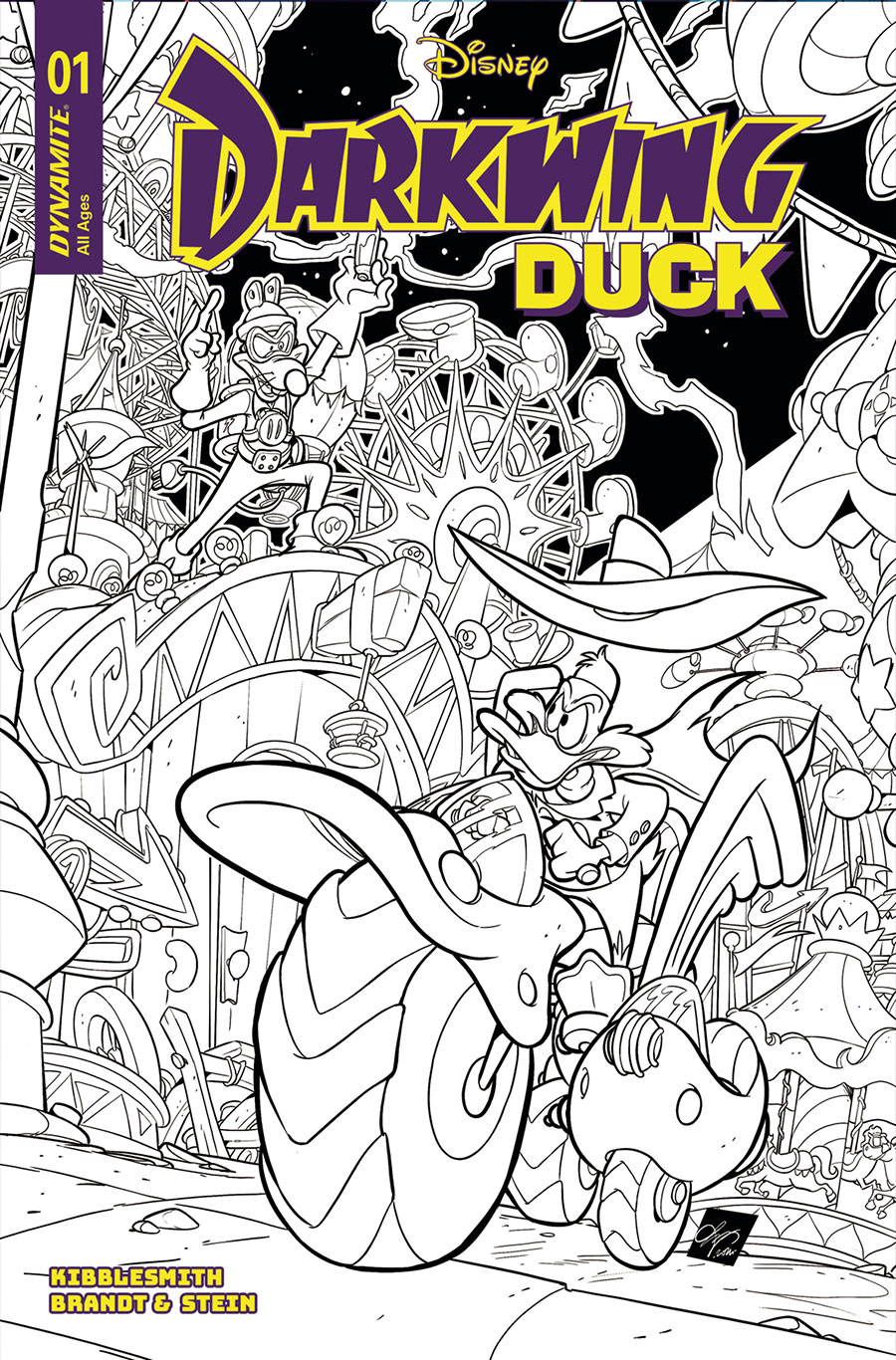 Darkwing Duck Vol 4 #1 Cover M Incentive Ciro Cangialosi Line Art Cover