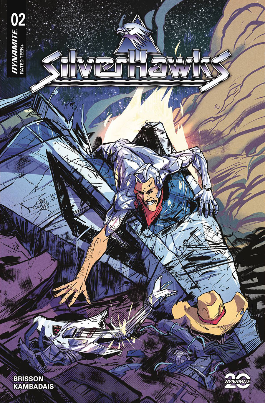 SilverHawks Vol 2 #2 Cover L Incentive David Cousens Battle Damage Variant Cover