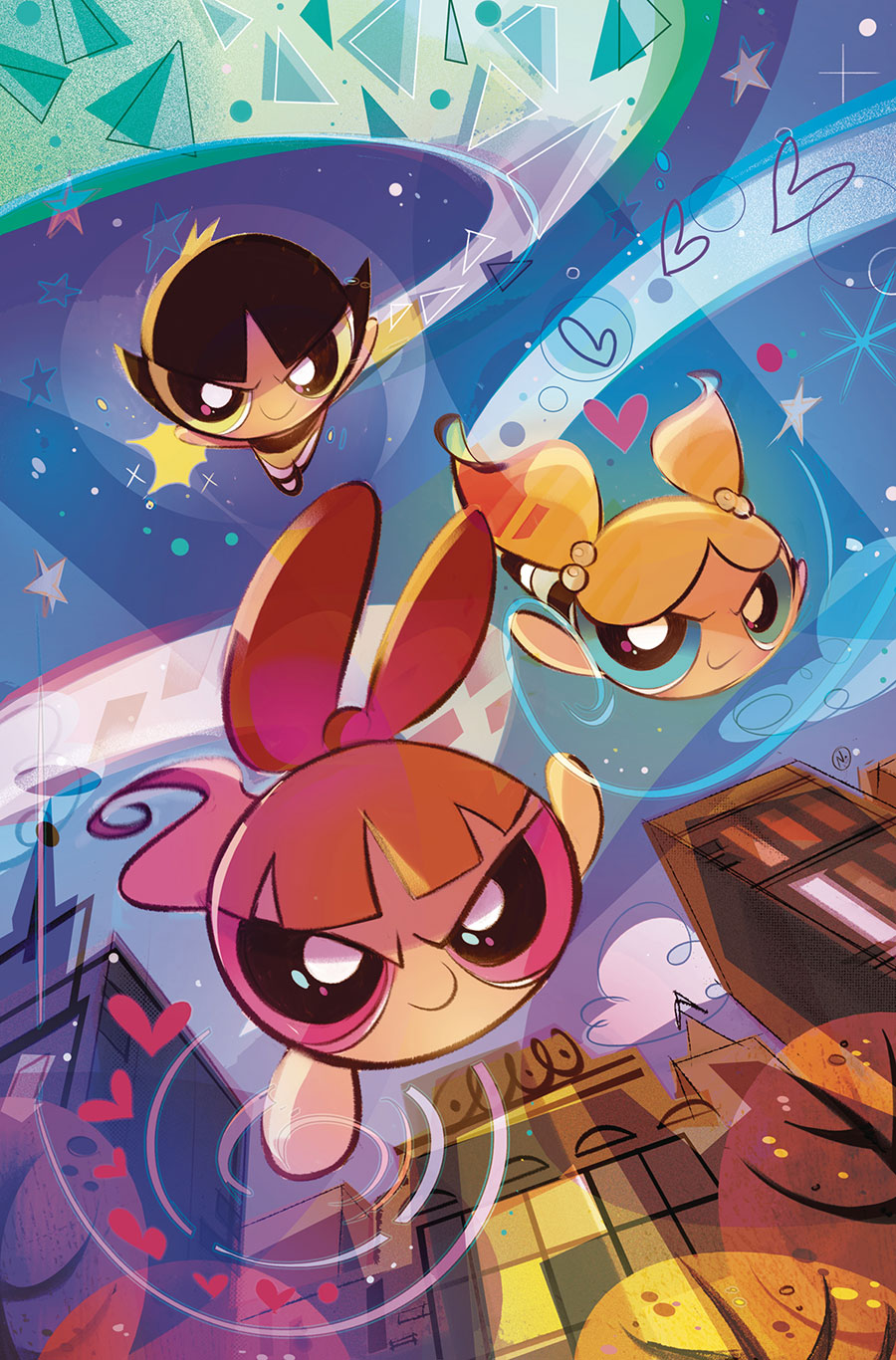 Powerpuff Girls Valentines Mwah Mwah Kissy Face Special #1 (One Shot) Cover E Incentive Nicoletta Baldari Virgin Cover