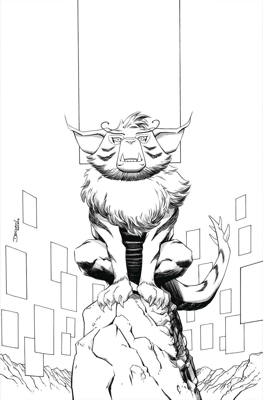 Thundercats Vol 3 #13 Cover S Incentive Declan Shalvey Line Art Virgin Cover