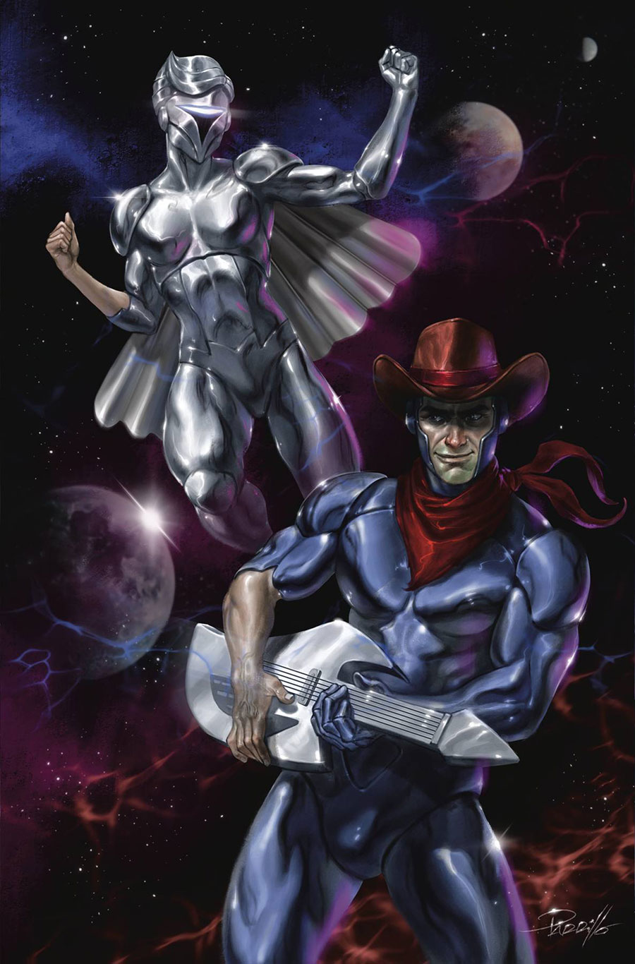 SilverHawks Vol 2 #2 Cover I Variant Lucio Parrillo Foil Virgin Cover